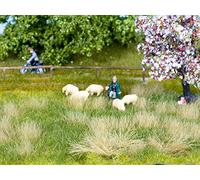 Noch - 07402 - Modélisme Ferroviaire - Natur+ Pré De Printemps - 22 X 20 Cm + 10 Touffes D'Herbes