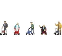 NOCH 1:87, H0 modèle fini, modèle fonctionnel, courbe, droit, modèle en plastique, assis, debout