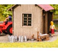 Noch 13725 - Set laiterie, Charette + pots à lait - HO (1:87)