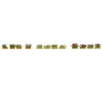 Noch Boîtes à fleurs H0 – Modèle 14009 – rouge, blanc, jaune – 4x chacune