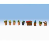 NOCH 14031 Échelle Ho Plantes de Fleurs Assortiment De en Vase 9 Pièces