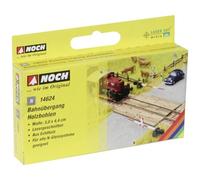 Noch - 14624 - Modélisme Ferroviaire - Passage À Niveau en Madriers - Laser-Cut, 3,0 X 4,4 Cm