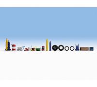 NOCH 14815 Échelle Ho Accessoires pour Atelier Auto Ou Vendeur de Pneus