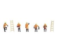 Noch H0 15022 Lot de Figurines Pompier (Orange Schutzanzüge)