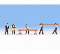 NOCH 15051 Échelle HO Menuisiers Pz. 5 Avec Accessoires