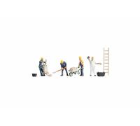 Noch Figurines de maçons 15055 H0 – 5 pièces avec accessoires (1:87)