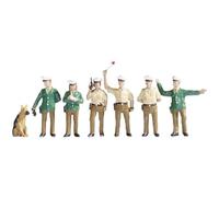 Noch - 15090 - Modélisme Ferroviaire - Agents De Police - 6 Figurines + Accessoires