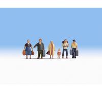 NOCH 15218 Échelle HO Voyageurs Avec Valises Pz. 6