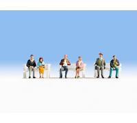 NOCH 15242 Échelle Ho Personnes Assises Pièces 6 (Sans Bancs )