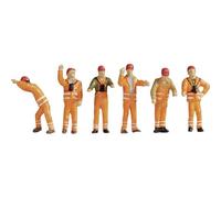 Noch Figurines – Équipe de manœuvre 15275 – H0 – Peintes, debout