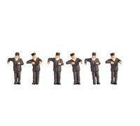 Noch - 15281 - Modélisme Ferroviaire - Conducteurs De Locomotive A Vapeur - 6 Figurines