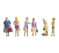 Noch Figurines H0 15518 – 6 figurines peintes debout avec sacs de courses