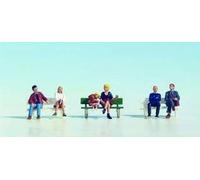 Noch Figurines H0 15530 — 6 personnes assises avec 1 banc
