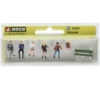 Noch Figurines H0 15530 — 6 personnes assises avec 1 banc
