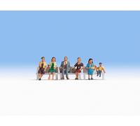 NOCH 15533 Échelle Ho Personnes Assises(Sans Bancs ) Pièces 6