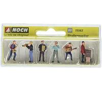 Noch - 15563 - Modélisme Ferroviaire - Musiciens Ambulants - 6 Figurines sans Banc, Petit