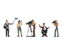 Noch – Figurines modélisme ferroviaire – 15573 – Équipe de cameramen, 5 figurines avec accessoires