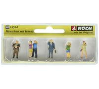 Noch Figurines 15574 – Personnages avec téléphone portable HO (1:87) – 6 figurines sans banc