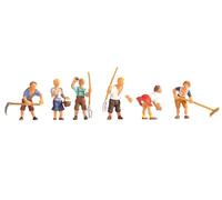Noch - 15618 - Modélisme Ferroviaire - Figurine - 6 Paysans des Montagnes