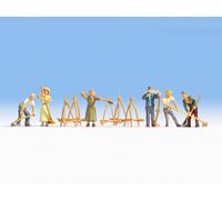 NOCH 15619 Échelle HO Agriculteurs Avec Accessoires Pz. 6