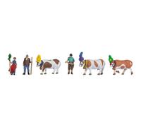 NOCH 15720 Échelle Ho Paysans Avec Vaches Costume Typiques Transhumance Bavarois