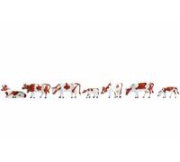 Noch - 15723 - Modélisme Ferroviaire - Figurine - 7 Vaches - Brun/Blanc