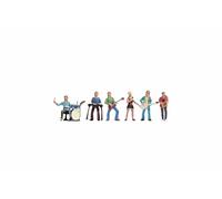 Noch – Figurines modélisme ferroviaire 15839 – Orchestre, 6 figurines peintes + accessoires H0