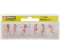 Noch 15844 - 6 X Pré-peints Nudistes Volley-Ball Chiffres 1/87th =H0 / 00
