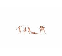 Noch Figurines de modélisme ferroviaire 15844 – Nudistes, 6 figurines, noir
