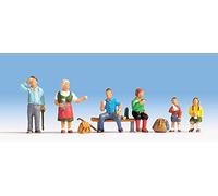 Noch - 15872 - Modélisme Ferroviaire - Randonneurs - 6 Figurines + Accessoires, Petit