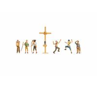 Noch Figurines de modélisme ferroviaire 15874 H0 - randonneurs avec croix - 6 figurines
