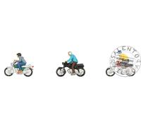 Noch Figurines 15907 Motocyclistes en selle Échelle H0 1:87