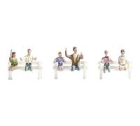 Noch - 15911 - Modélisme Ferroviaire - Conducteurs De Cabriolet - 6 Figurines sans Bancs