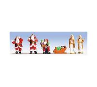 Noch - 15920 - Modélisme Ferroviaire - Père Noël - 5 Figurines Et Accessoires-Noch