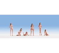 Noch 15958 - 6 X Pré-peints Chair Artistes Modèles 1/87th =H0 / 00 Échelle - 2nd