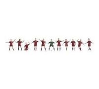 NOCH 15981 Figurines équipe de football rouge foncé H0 Rouge G
