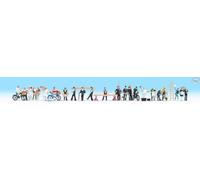 NOCH 16047 Personnages Échelle 1:87 H0 Set De 24 Travailleurs Avec Accessoires