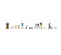NOCH 16240 Échelle Ho Set Figurine Ed Accessoires à Thème : Banc Vente Jouets