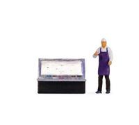 NOCH 16511 Échelle HO Petite Scène: Homme Avec Présentoir Qui Vends Des Glaces