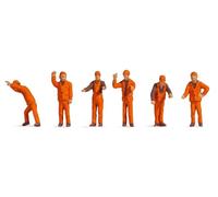 Noch 18011 6 Figurines Cheminots Peintes 1:87 HO/00 H0/OO