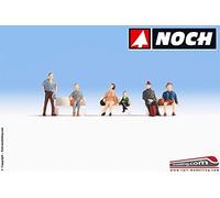 Noch Figurines 18116 échelle H0 Voyageurs peintes assises sans bancs multicolore