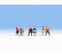 NOCH 18130 Échelle HO Série Hobby - Personnes Assises (Sans Bancs)