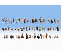 NOCH 18401 Échelle HO Série Hobby - Ensemble De 60 Personnages Debout Et Assis