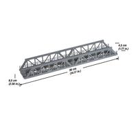 NOCH 21310 Échelle HO Pont À Treillis À Rail Unique Long De 36 Cm (En Kit)