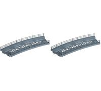 Noch - 21350 - Modélisme Ferroviaire - Bâtiment - Pont À Assembler - 18 X 65 X 24 Cm (Lot de 2)