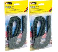 NOCH - 21514 - Modélisme Ferroviaire - Élément De Décoration - Haies-modèles - Vert Foncé - 15 X 8 Mm/Longueur 50 Cm - 2 Pièces (Lot de 2)