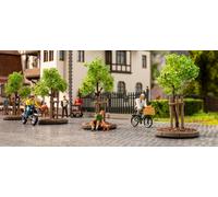 Noch 21538 - Jeunes arbres avec tuteur, 4 cm de haut, 6 pièces