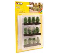 NOCH 21547 Échelle Ho Arbres et Les Arbustes Herbacées Pièces 12 (Hauteur 3 CM)