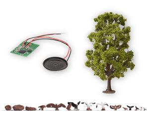 NOCH 21782 18,5 cm Arbre D’Allée Avec Chant D’Oiseaux Pour Paysage 1:87