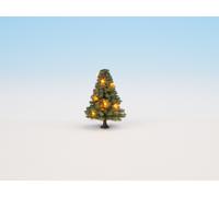 Noch 22111 - Sapin de Noël illuminé, vert, avec 10 LEDs, 5 cm de haut